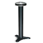Cenicero de pie de acero inoxidable modelo OV con base de tres apoyos