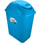 Contenedor de basura industrial de 26 litros con tapa basculante de color
