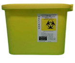 Contenedor RPBI amarillo para residuos líquidos y órganos de 4L