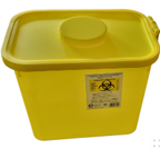 Recipiente amarillo para desechos patológicos de laboratorio 8.5 litros